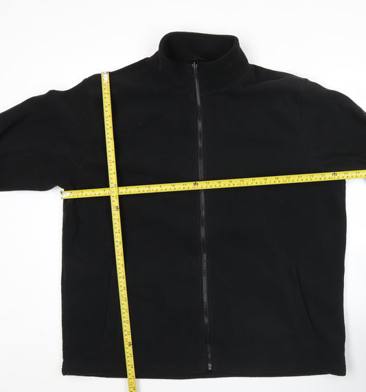 Mountain Warehouse Men’s Black XL Fleece Full Zip Jacket
