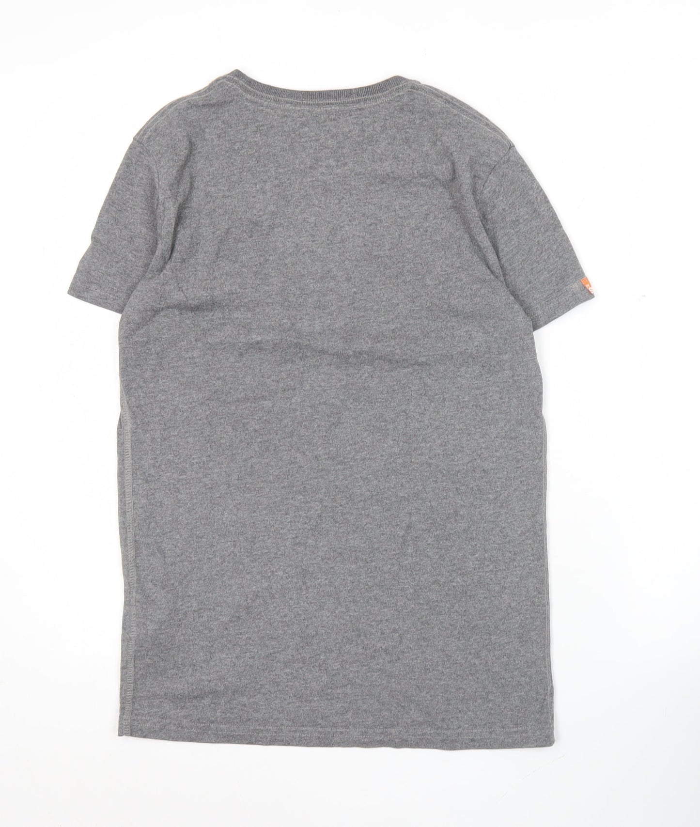 Superdry Womens Grey Graphic Print Short Sleeve T-Shirt Size S