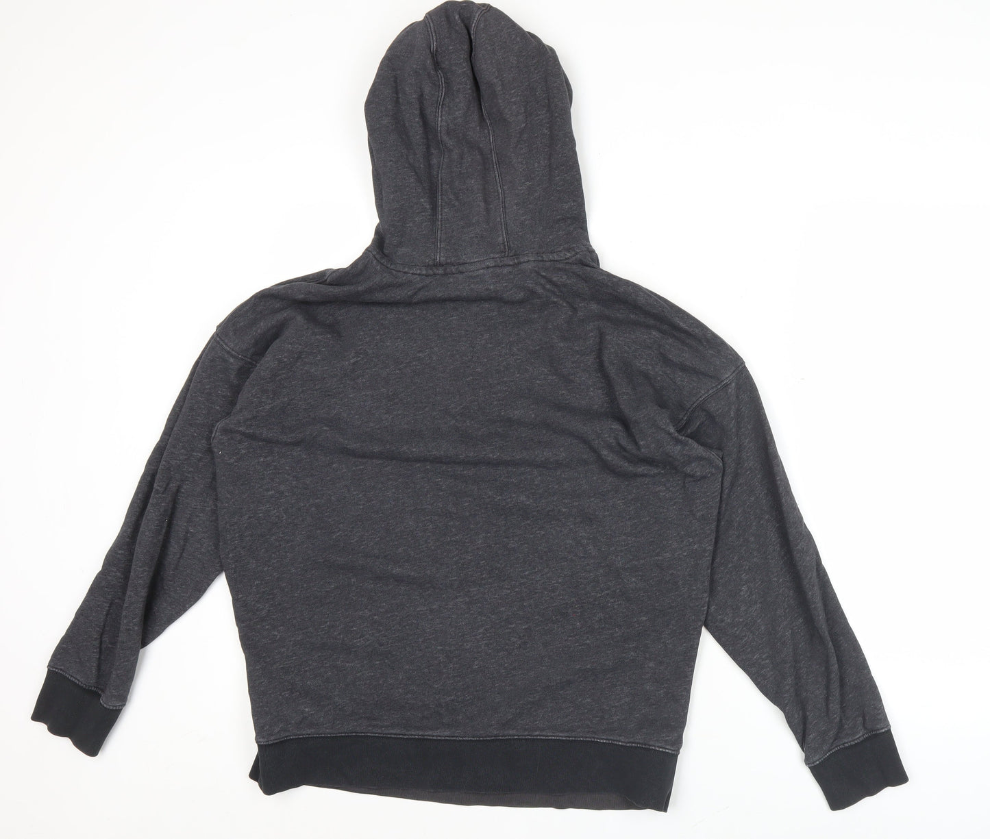 Adidas Mens Grey Pullover Hoodie Size M Regular Fit Logo Sportswear