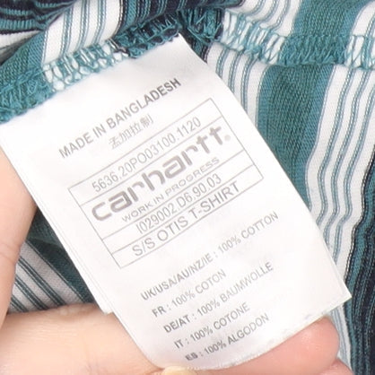 Carhartt WIP Men’s XL Multicoloured Striped Cotton T-Shirt