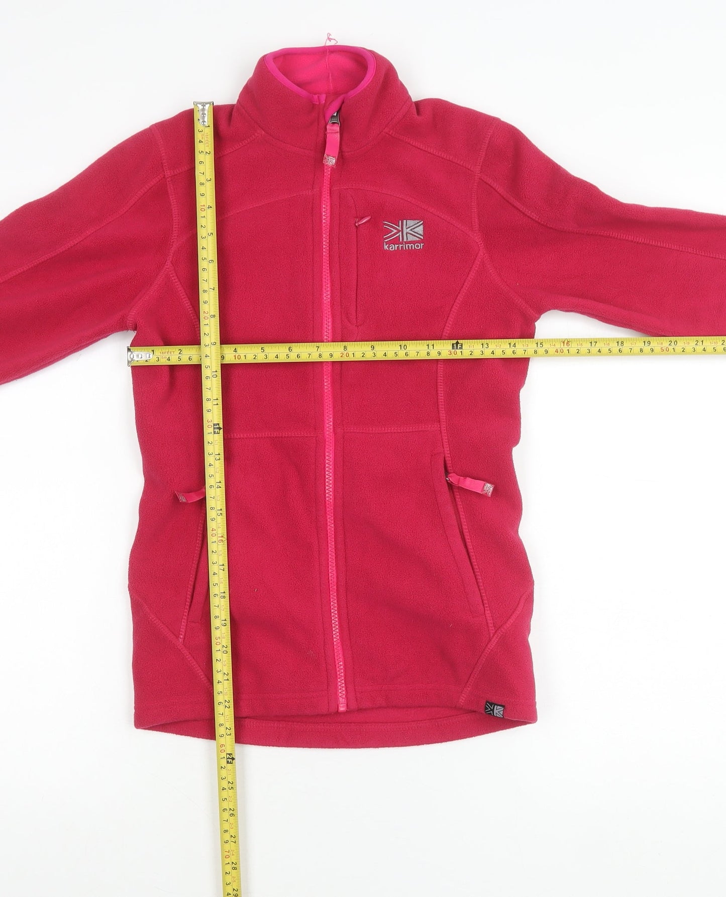 Karrimor Girls Pink Fleece Full Zip Jacket 11-12 Years Outdoor Activewear