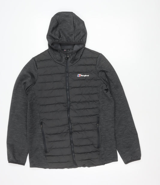 Berghaus Boys Black 14-15 Years Puffer Jacket with Hood Outdoor