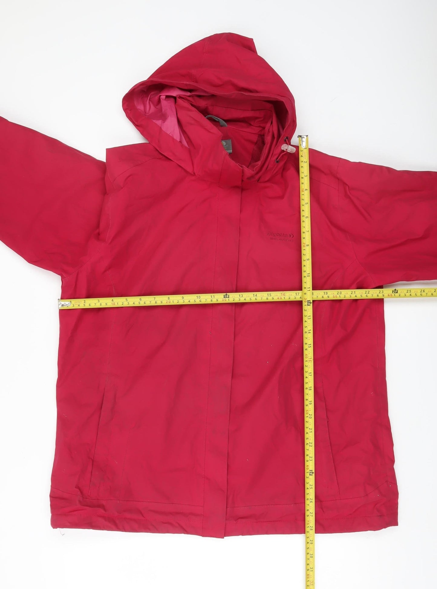Regatta Womens Red Waterproof Rain Jacket Size 18 Hooded Outdoor