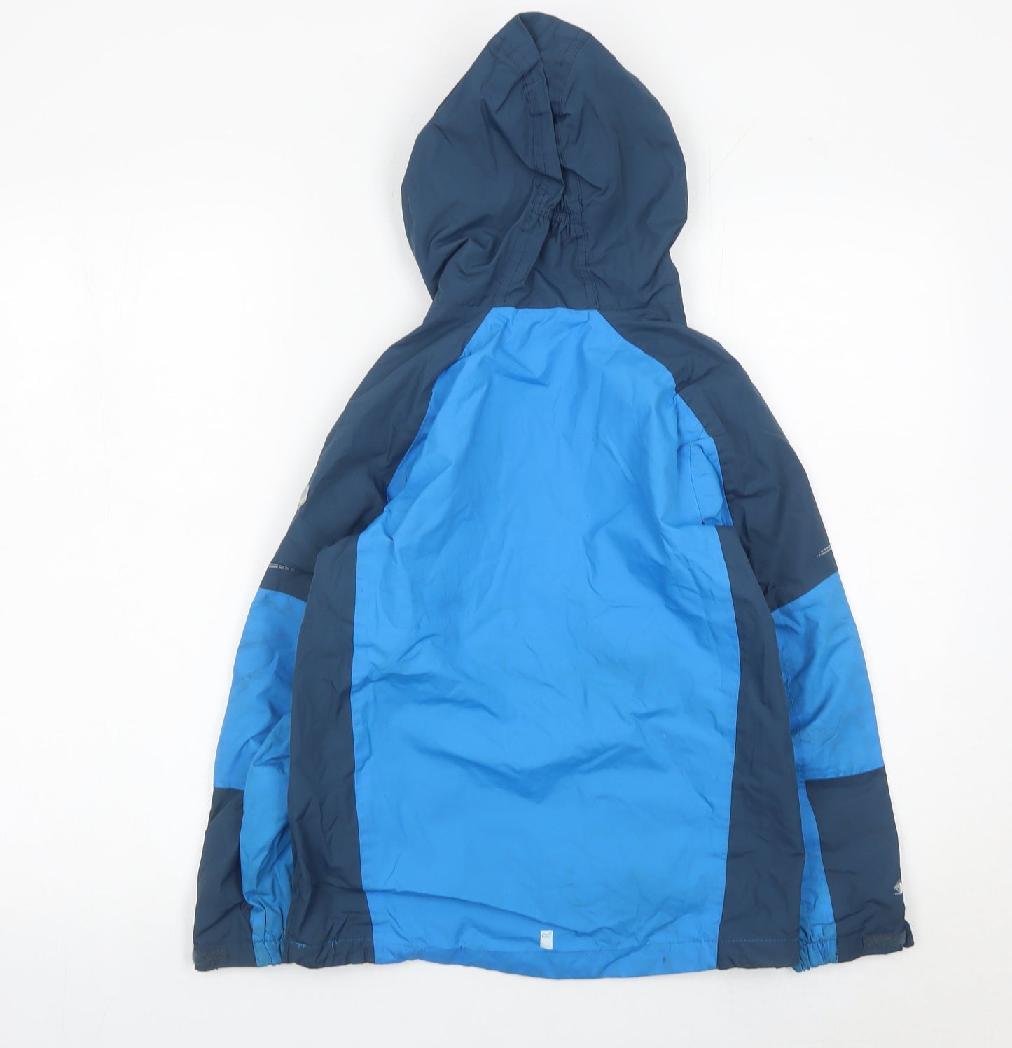 Regatta Boys Blue Waterproof Hooded Rain Coat Jacket 9-10 Years