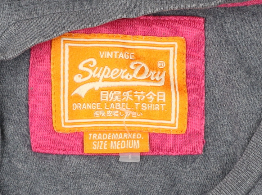 Superdry Men’s Blue Medium Classic Cotton Crew Neck T-Shirt