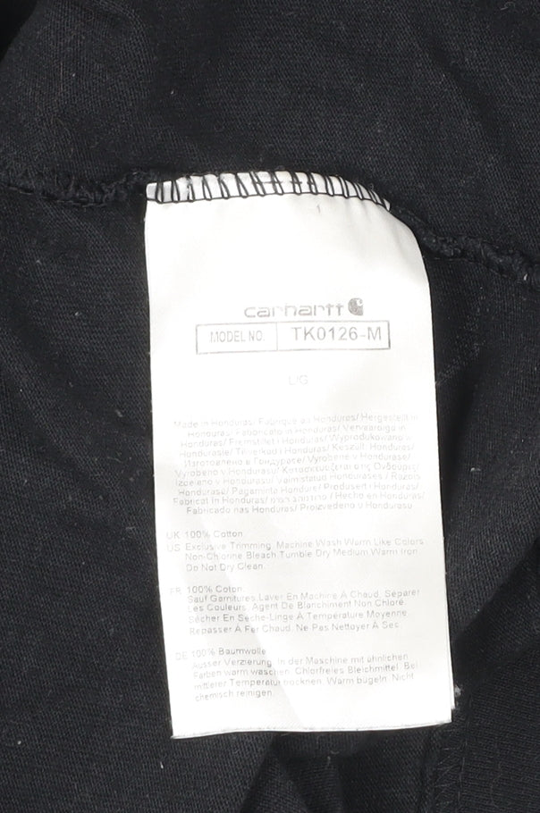 Carhartt Men’s Black Long Sleeve Cotton Work Shirt Size L Loose Fit