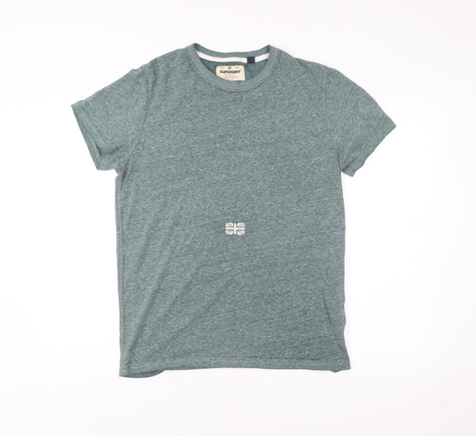 Superdry Men’s Green Large Crew Neck Short Sleeve T-Shirt