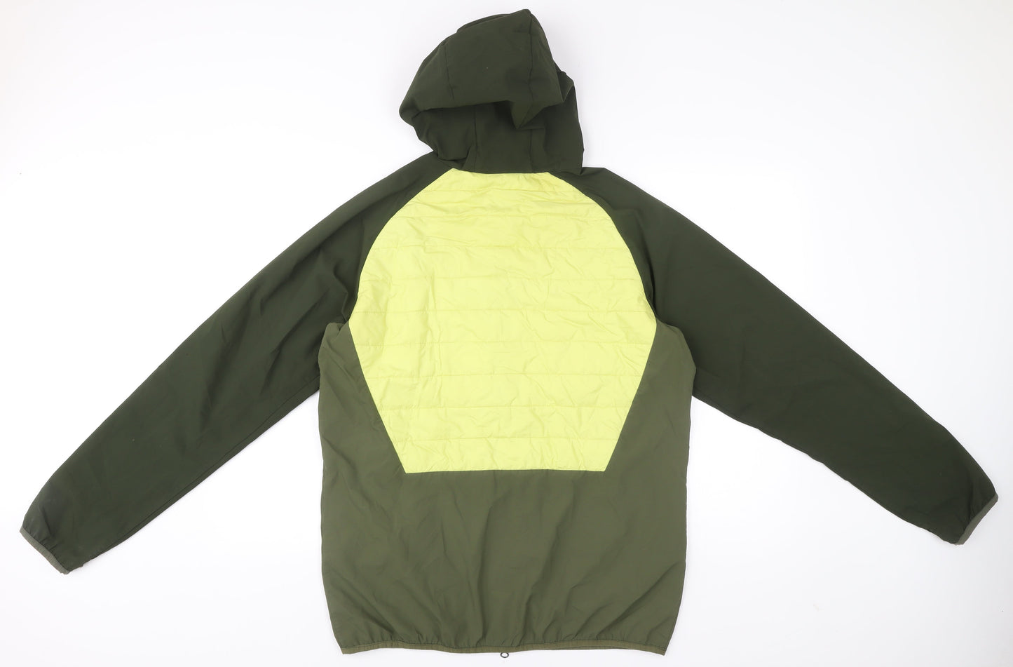 Barbour Mens Green M Outdoor Hooded Puffer Jacket Full Zip