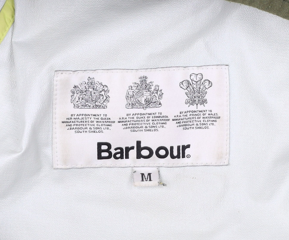 Barbour Mens Green M Outdoor Hooded Puffer Jacket Full Zip