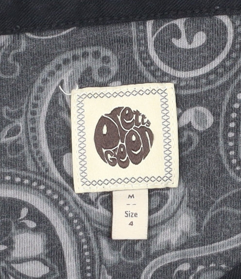 Pretty Green Men's Black Cotton Crew Neck T-Shirt Size M