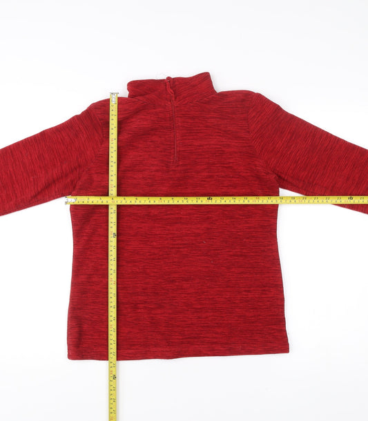 Mountain Warehouse Women’s Red Fleece Pullover Sweatshirt UK 10