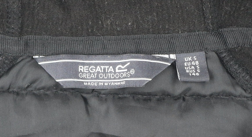 Regatta Mens Black Softshell Hooded Jacket Size S Outdoor Hiking