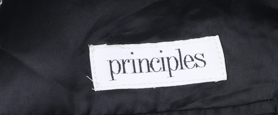 Additional view of Principles Men's Black & White Check Wool Blend Blazer Jacket 40R