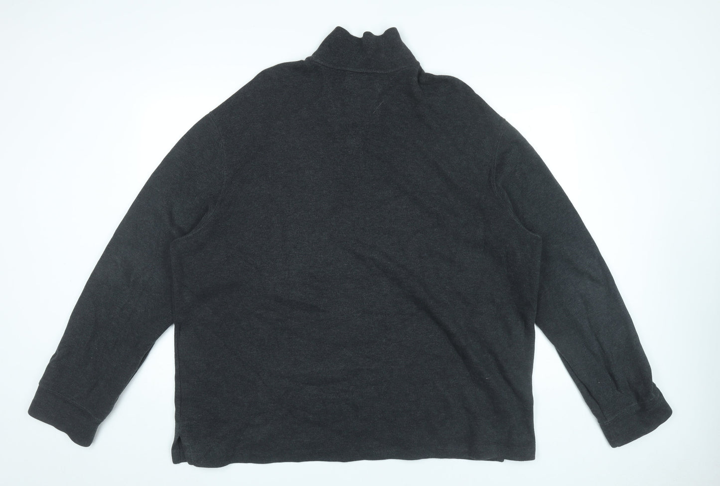 Polo Ralph Lauren Mens Grey 2XL 1/4 Zip Sweatshirt Pullover