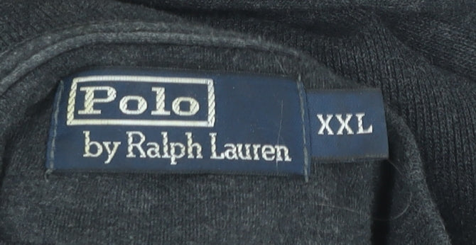 Polo Ralph Lauren Mens Grey 2XL 1/4 Zip Sweatshirt Pullover