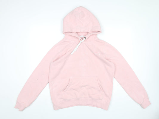 Jack Wills Womens Pink Hoodie UK 12 Pullover Cotton Blend Casual