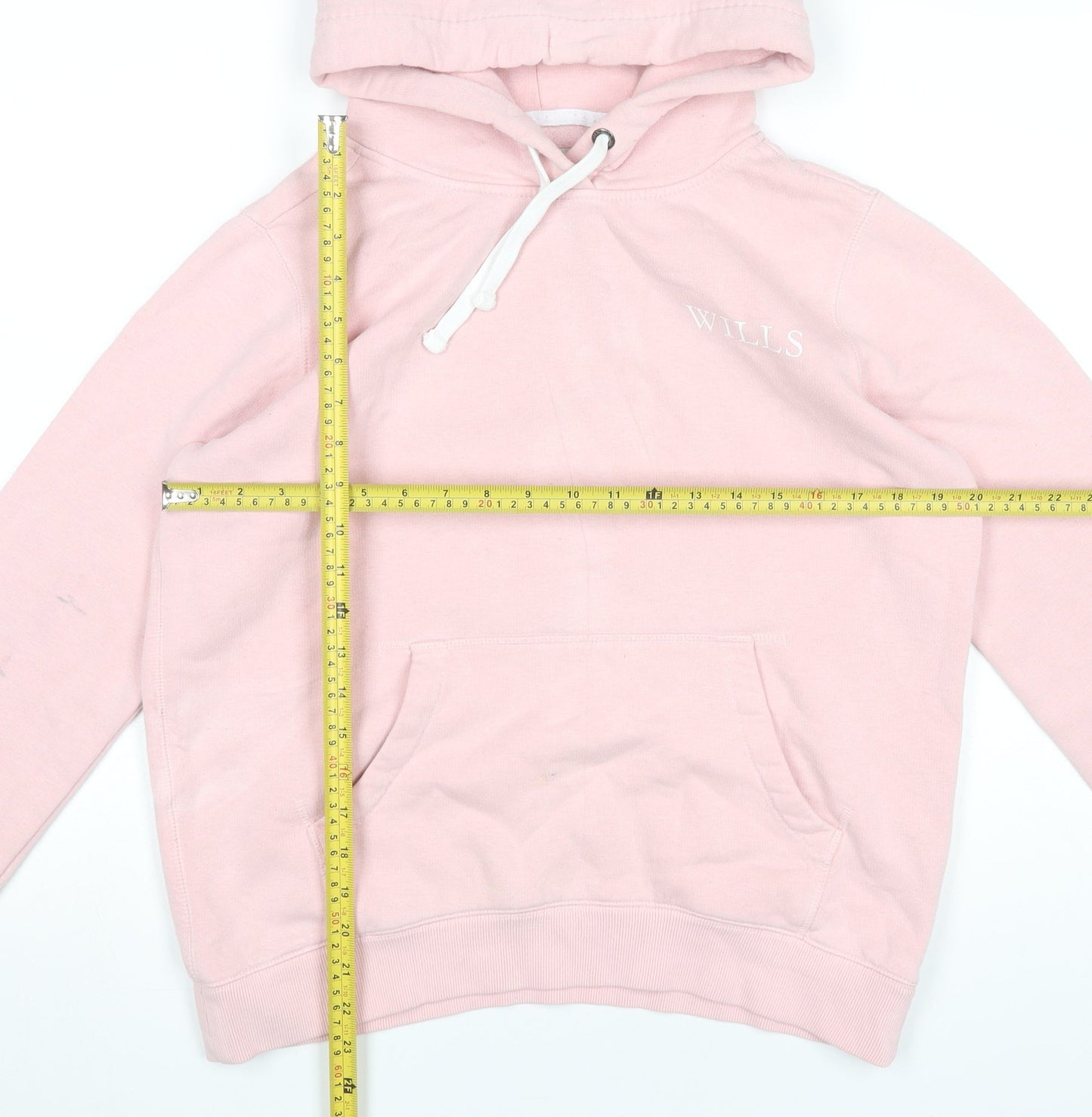 Jack Wills Womens Pink Hoodie UK 12 Pullover Cotton Blend Casual