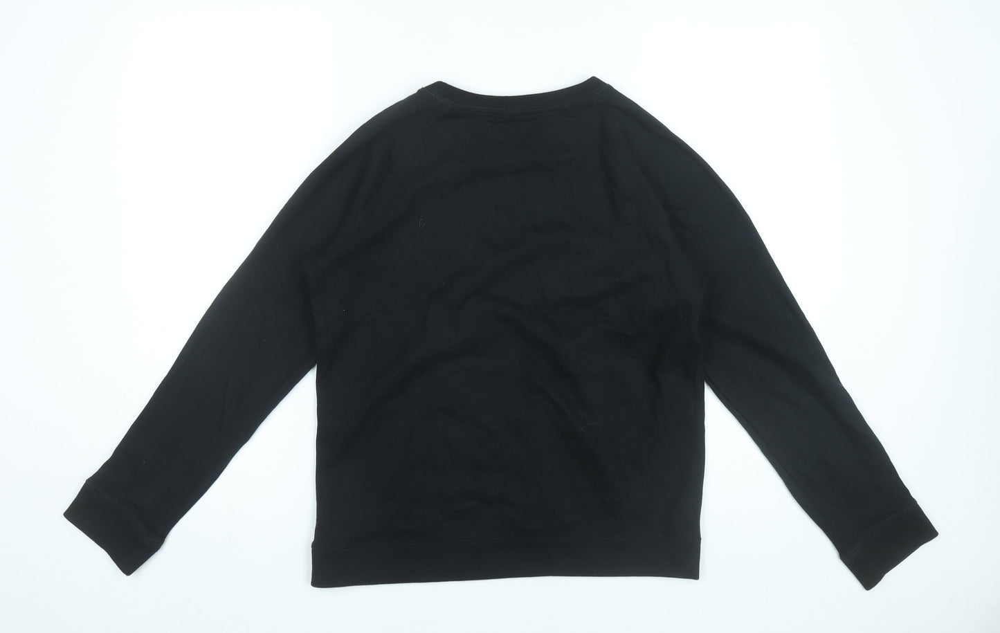 Jack Wills Women’s Black Sweatshirt UK 12 Pullover Crew Neck