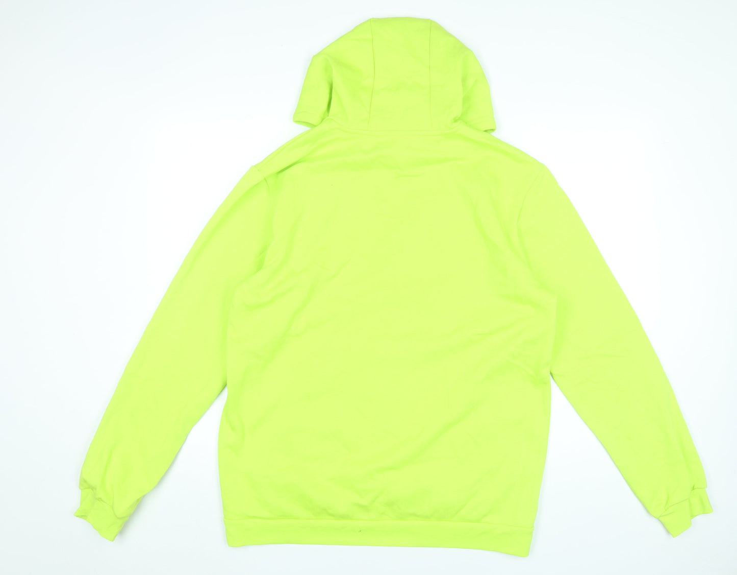 Adidas Men’s Green Pullover Hoodie L Regular Fit Sportswear