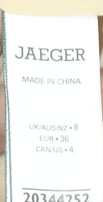 Jaeger Women’s Multicoloured Geometric Maxi Dress Size 8 Sleeveless High Neck