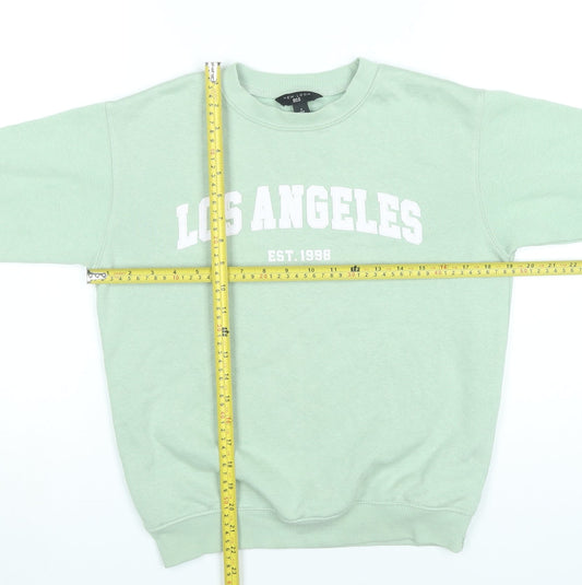 New Look Girls Green Los Angeles Pullover Sweatshirt Age 9 Years