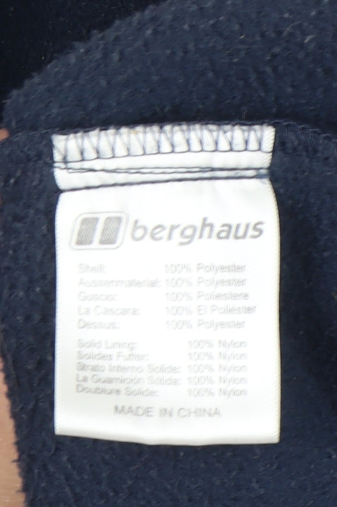 Berghaus Women Blue Fleece Jacket Size 16 Full Zip Outdoor