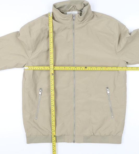 Jack & Jones Men’s Beige L Polyester Zip Jacket Casual