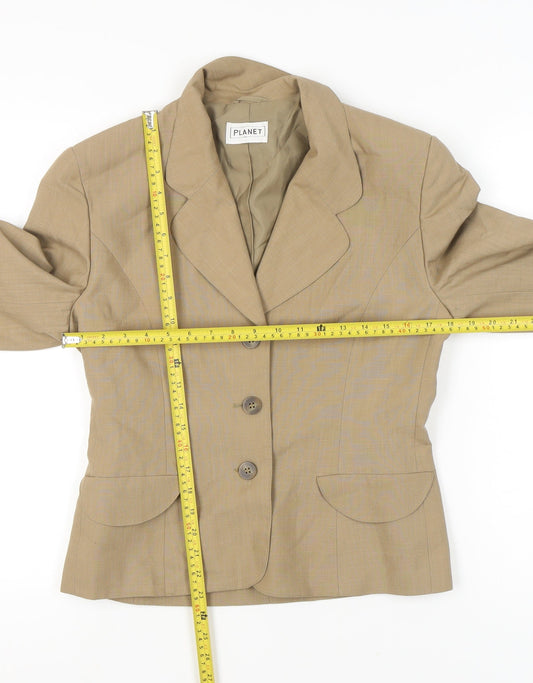 Planet Women’s Beige Size 10 Single-Breasted Suit Jacket