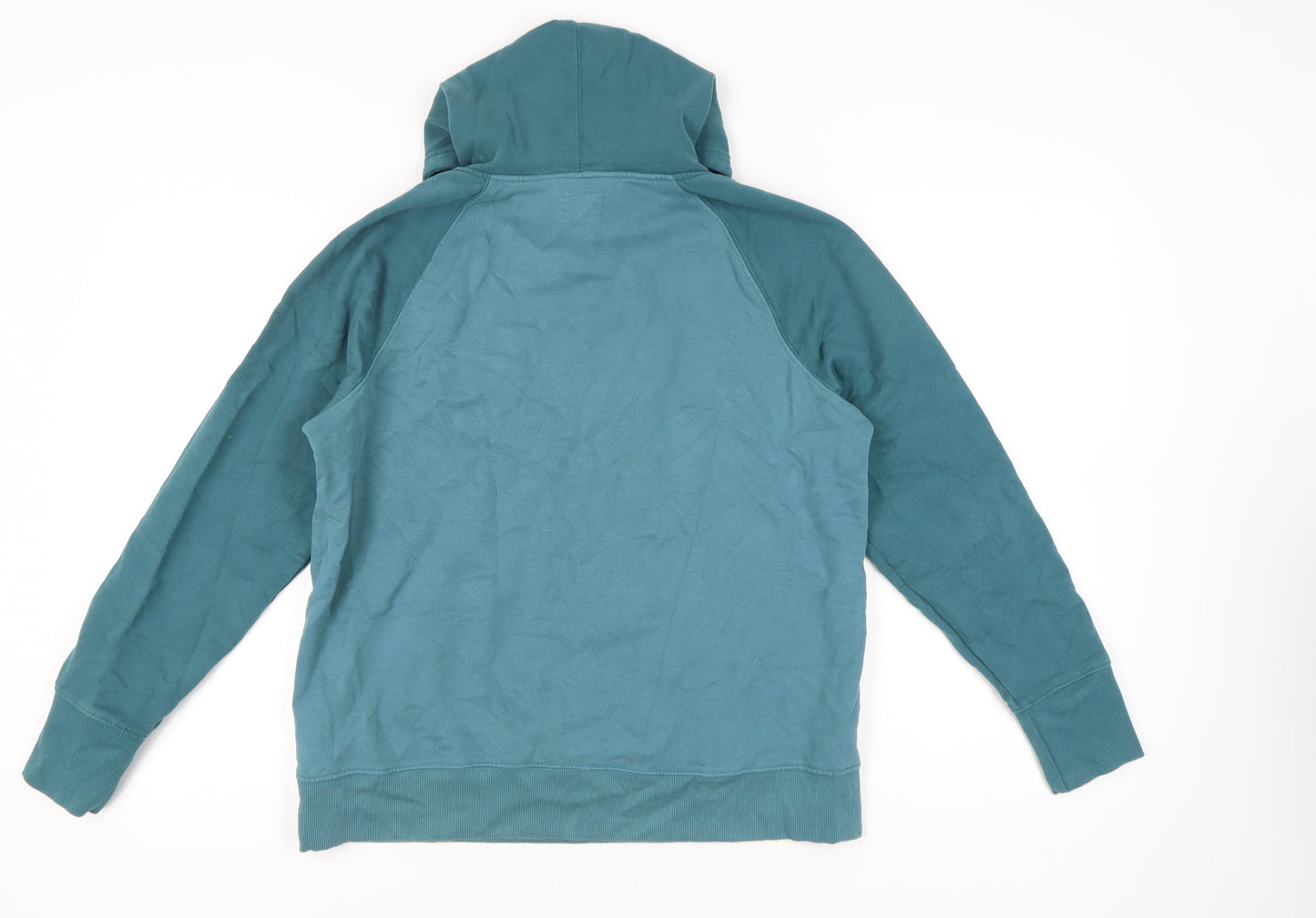 Champion Unisex Green Pullover Hoodie L Logo Graphic Raglan