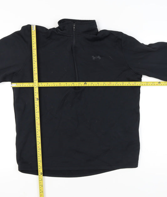 Under Armour Women’s Black Medium 1/4 Zip Pullover Sweatshirt ColdGear