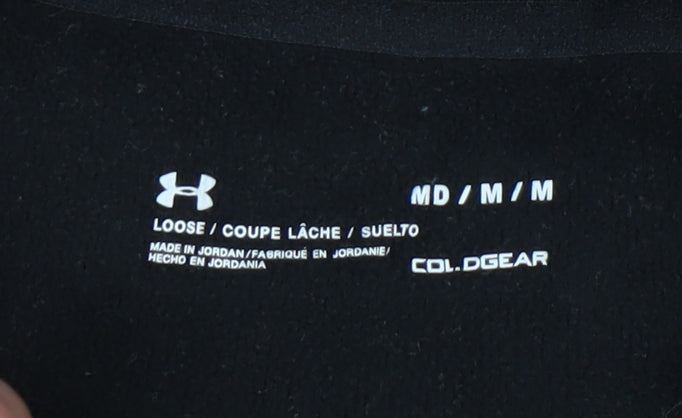 Under Armour Women’s Black Medium 1/4 Zip Pullover Sweatshirt ColdGear