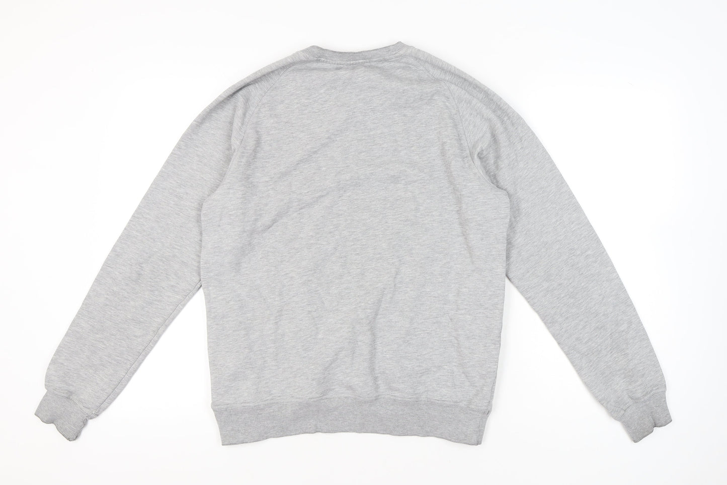 Adidas Womens Grey Sweatshirt Medium Pullover Logo Crew Neck