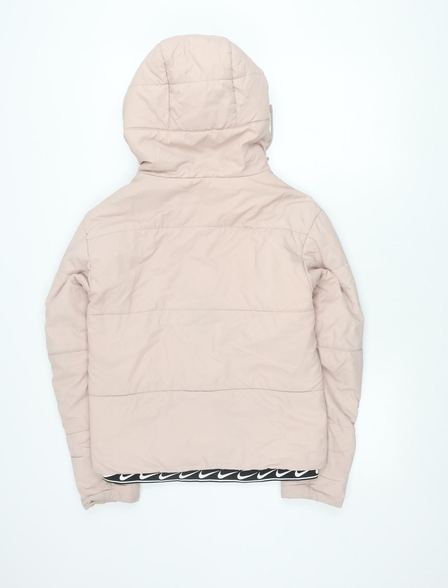 Nike Women’s Pink XS Puffer Jacket Hooded Insulated Full Zip