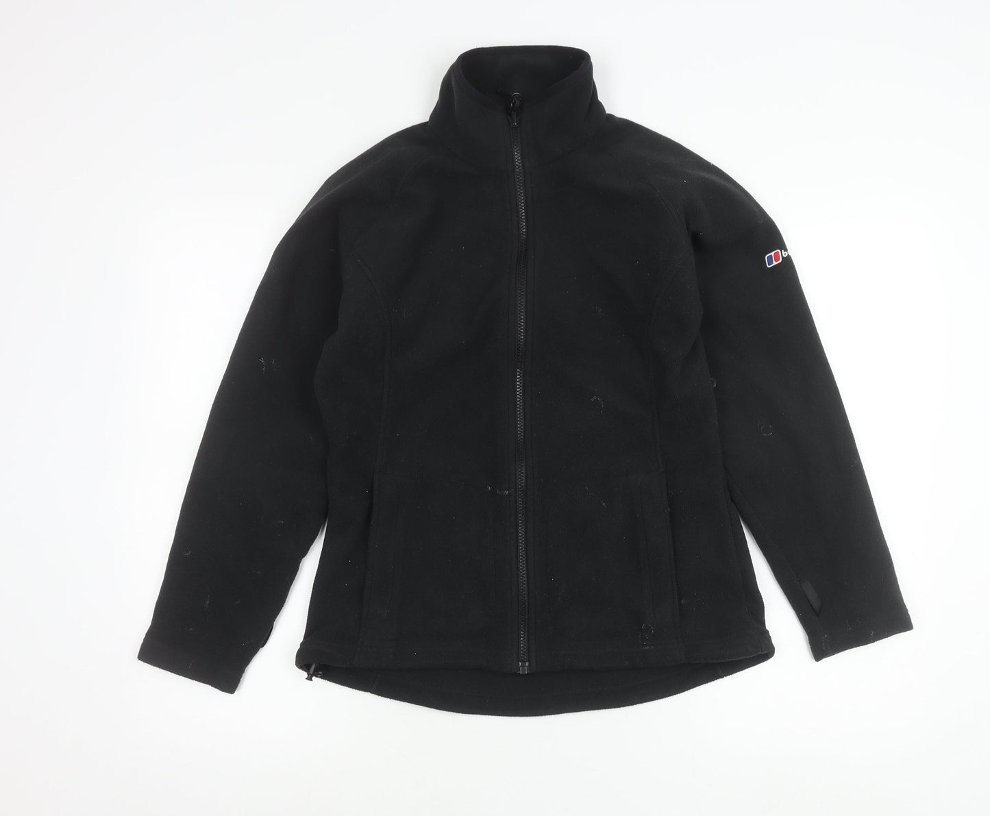 Berghaus Women's Black Fleece Jacket UK 10 Regular Fit Outdoor Zip