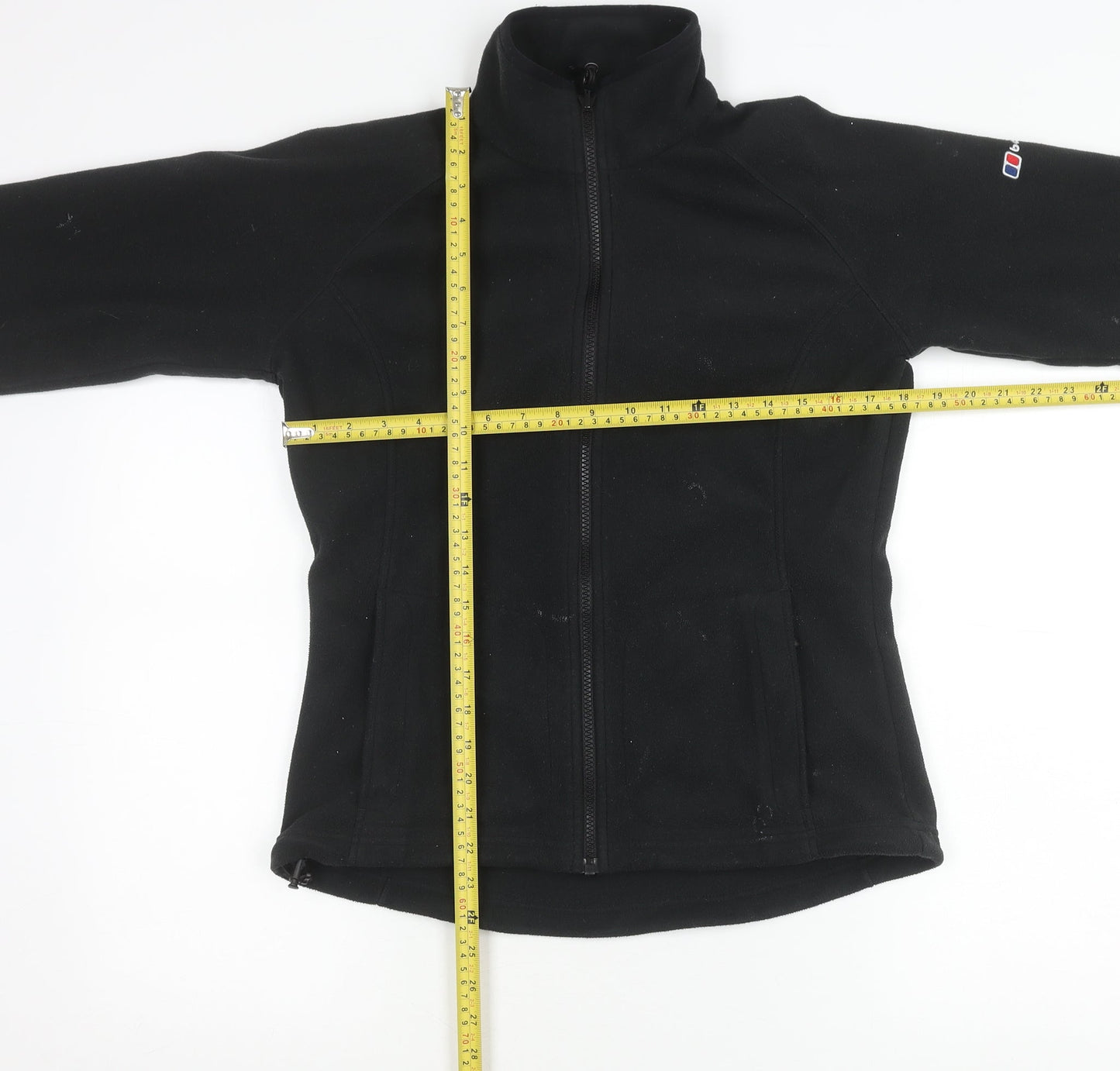 Berghaus Women's Black Fleece Jacket UK 10 Regular Fit Outdoor Zip