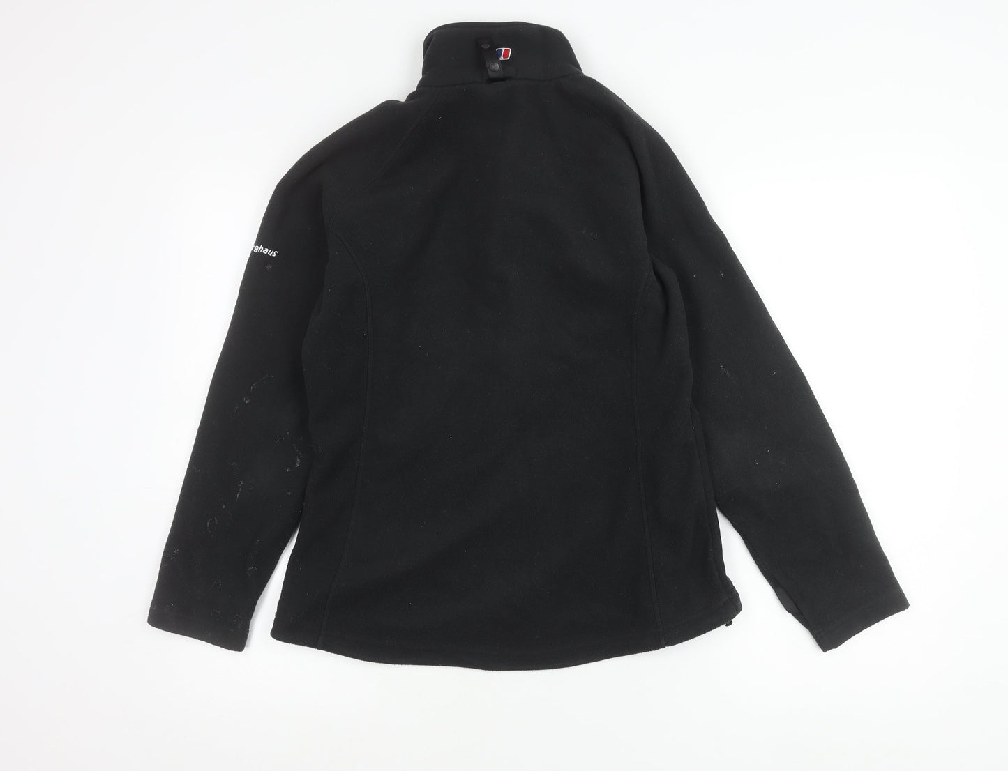 Berghaus Women's Black Fleece Jacket UK 10 Regular Fit Outdoor Zip