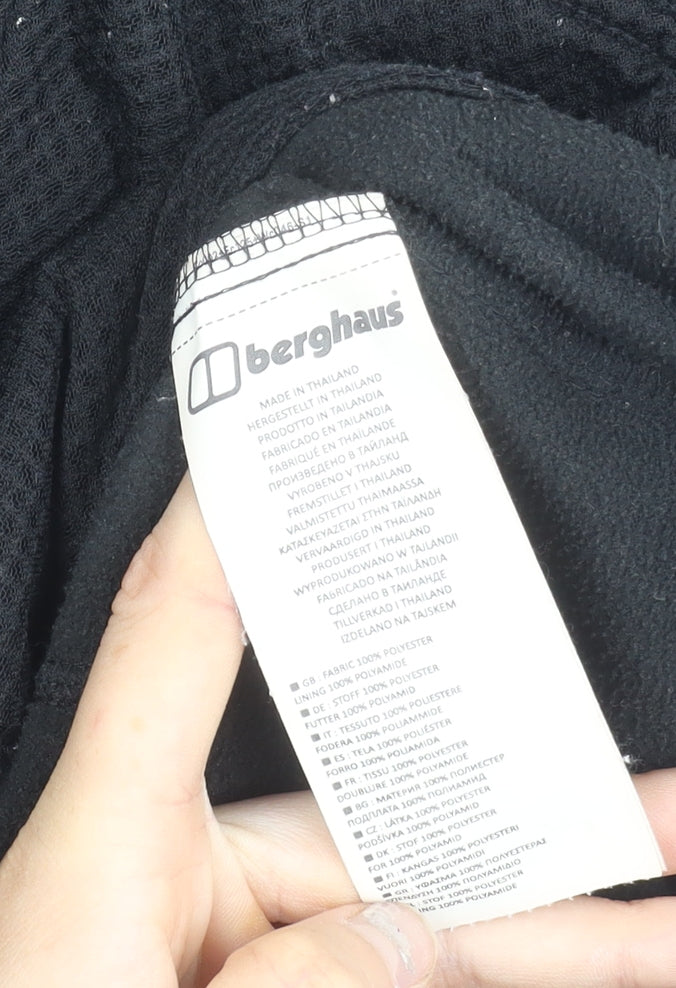 Berghaus Women's Black Fleece Jacket UK 10 Regular Fit Outdoor Zip