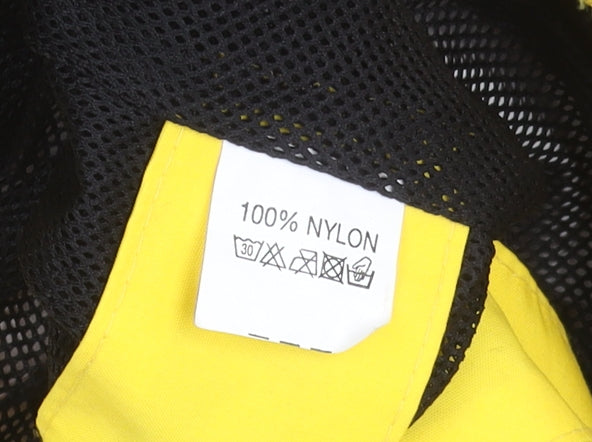 Isla 2000 Men's Yellow Nylon Windbreaker Jacket L Retro Sports
