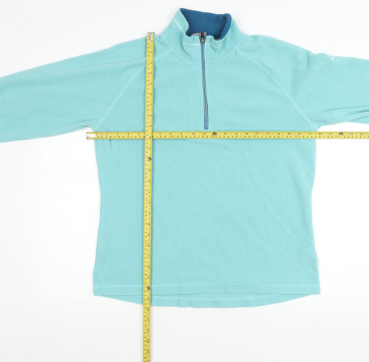 Trespass Women’s Blue Fleece Sweatshirt UK 16 XL 1/2 Zip Polyester