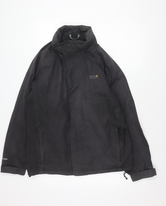 Regatta Mens Black Waterproof Hydrafort Jacket M 40in Outdoor Rain Coat