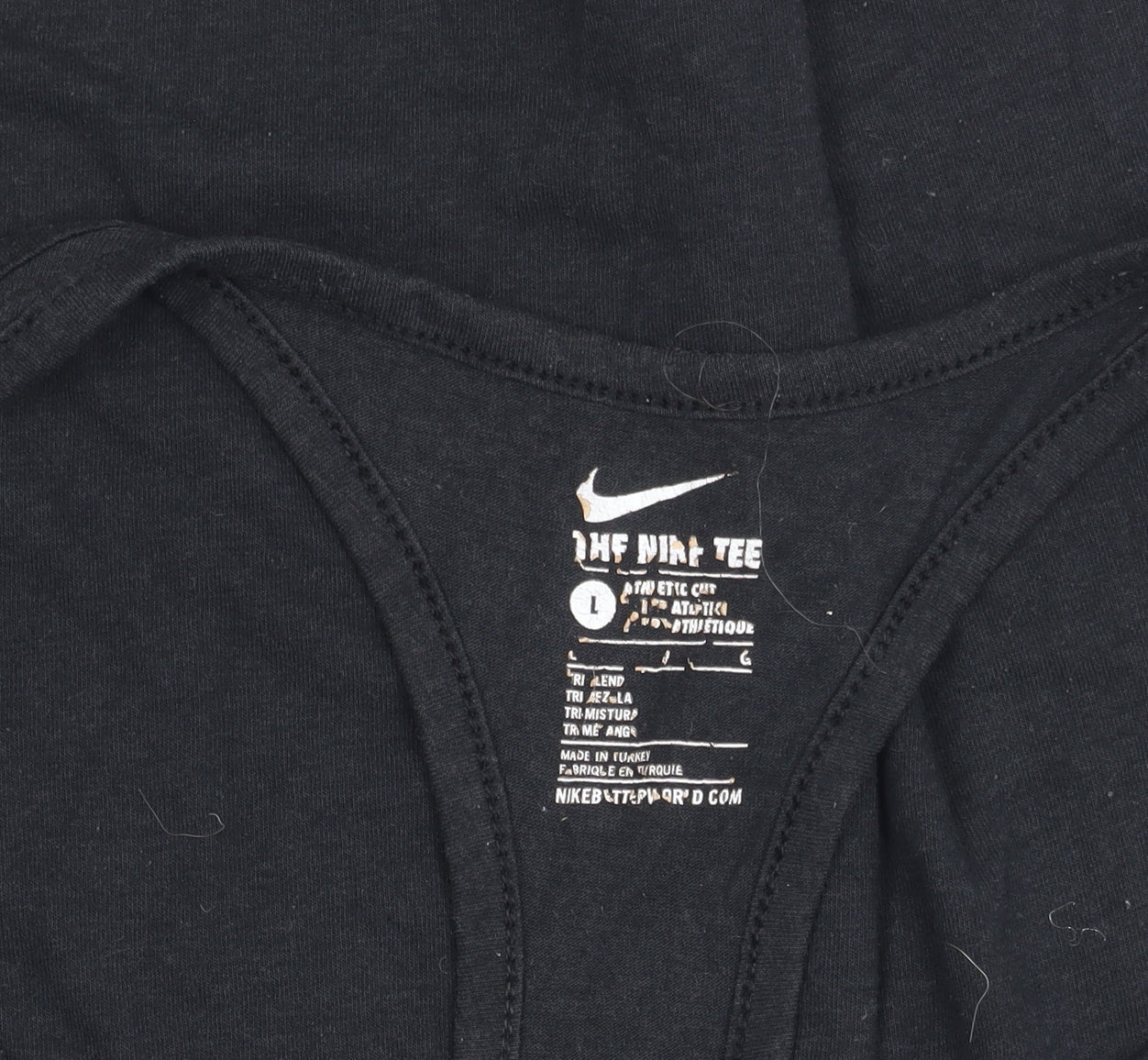 Nike Women’s Black Racerback Tank Top L Logo Sportswear