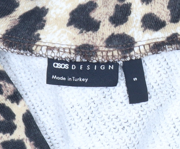 Additional view of ASOS DESIGN Women’s Brown Leopard Print Cotton Jacket, size UK 8