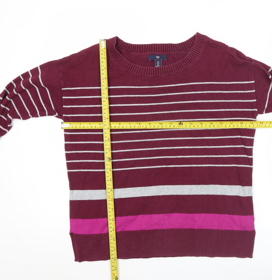 Gap Women’s Multicoloured Striped Cotton Jumper Size S