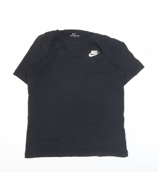 Nike Boys Black 12 Years Regular Fit Short Sleeve Sports T-Shirt