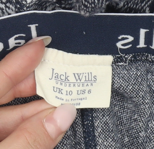 Jack Wills Womens Blue Geometric Pyjama Pants UK 10