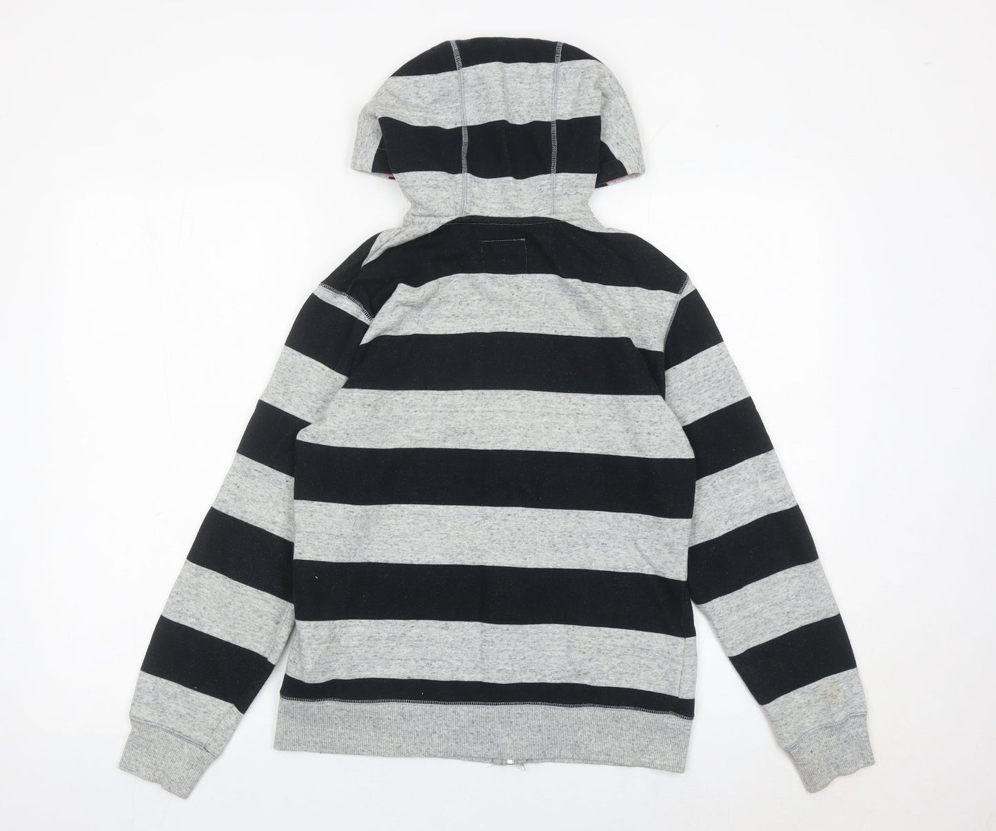 Kathmandu Womens Grey Black Striped Full Zip Hoodie Size 10