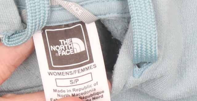 The North Face Womens Blue Small Pullover Hoodie Cotton Logo