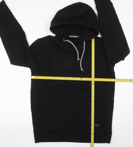 O'Neill Men's Black Pullover Hoodie Small Graphic Logo Outdoor