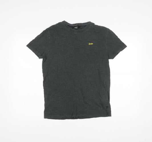 Superdry Men’s Green Small Organic Cotton Crew Neck T-Shirt