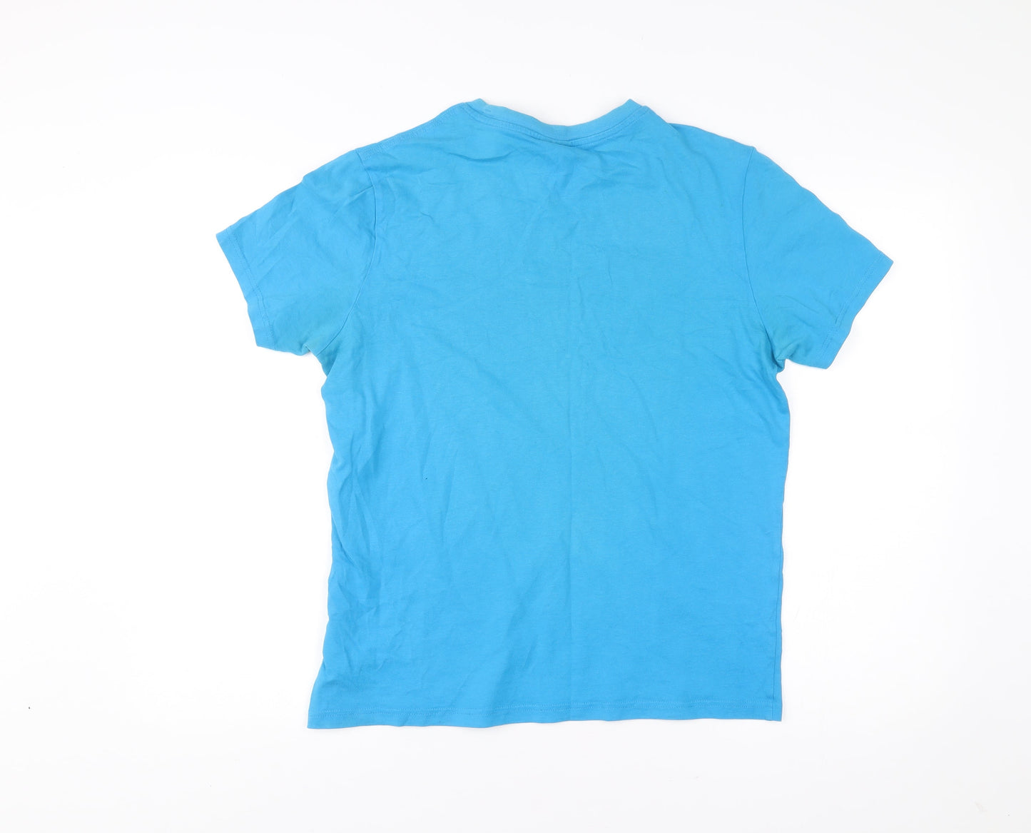 Champion Men’s Blue Medium Crew Neck Graphic Logo T-Shirt
